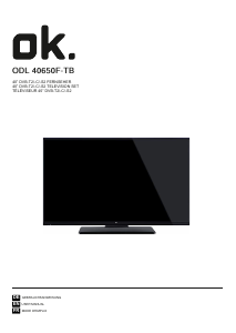 Manual OK ODL 40650F-TB LED Television