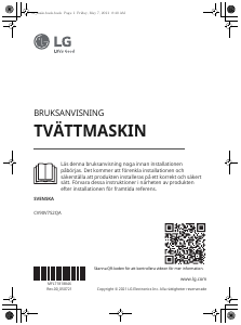 Bruksanvisning LG CV90V7S2QA Tvättmaskin