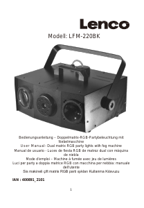 Mode d’emploi Lenco LFM-220BK Machine à fumée