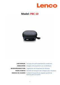 Mode d’emploi Lenco PBC-10GY Chargeur portable