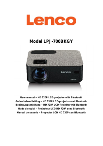 Manual de uso Lenco LPJ-700BKGY Proyector