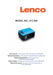 Bedienungsanleitung Lenco LPJ-500BU Projektor