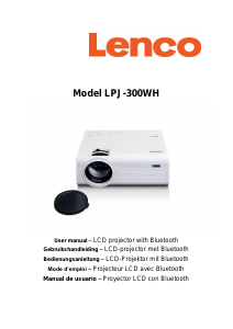 Mode d’emploi Lenco LPJ-300WH Projecteur