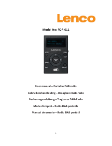 Manual Lenco PDR-011BK Radio