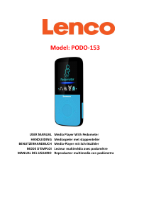 Manual de uso Lenco PODO-153LM Podómetro
