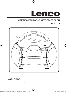 Handleiding Lenco SCD-24PU Stereoset