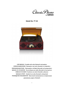 Manual de uso Lenco TT-43WA Giradiscos