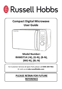 Manual Russell Hobbs RHMD714G-N Microwave