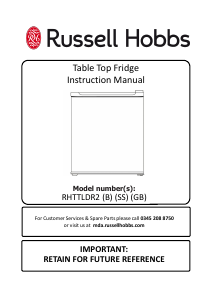 Manual Russell Hobbs RHTTLDR2SS Refrigerator