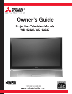 Manual Mitsubishi WD-62327 Television
