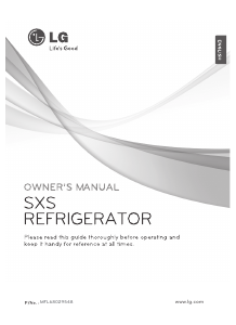 Manual LG GSL325PZCVD Fridge-Freezer
