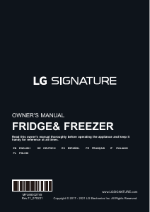 Handleiding LG LSR100 Koel-vries combinatie