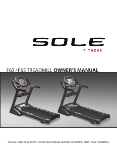 Handleiding Sole Fitness F65 Loopband