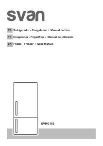 Manual de uso Svan SVRG183 Frigorífico combinado