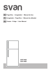 Manual de uso Svan SVF146X Frigorífico combinado