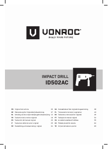 Manual Vonroc ID502AC Maşină de găurit cu percuţie