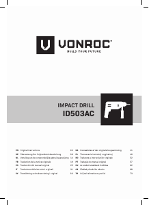 Manual de uso Vonroc ID503AC Taladradora de percusión