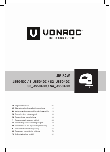 Manual de uso Vonroc S_JS504DC Sierra de calar