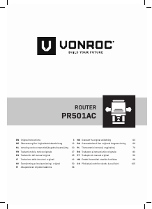 Manual de uso Vonroc PR501AC Fresadora de superficie