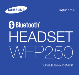 Manual Samsung WEP250 Headset