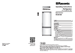 Manual Rasonic RR-BT269 Fridge-Freezer