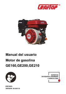 Manual de uso CrafTop GE160 Motor