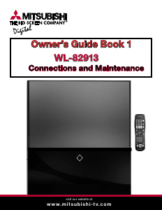 Manual Mitsubishi WL-82913 Television