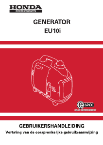 Handleiding Honda EU10i Generator