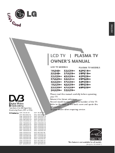 Manual LG 19LS4D-ZD LCD Television