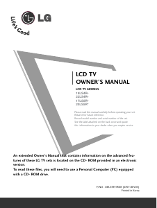 Manuale LG 19LS4R LCD televisore