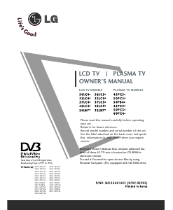 Manual LG 26LB75-ZE LCD Television