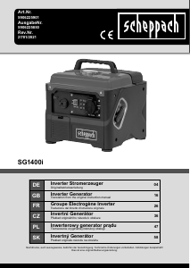 Manual Scheppach SG1400i Generator