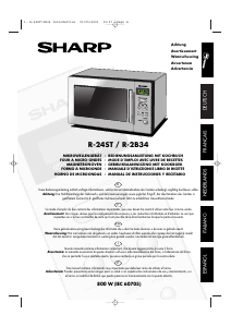 Manual de uso Sharp R-24ST Microondas