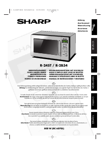Manual de uso Sharp R-2B34 Microondas