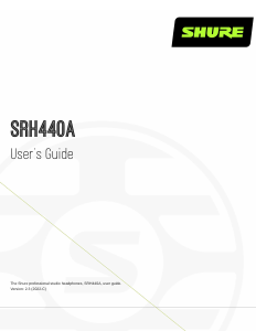 Manual Shure SRH440A Headphone