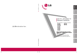 Manual LG 37LC3R LCD Television