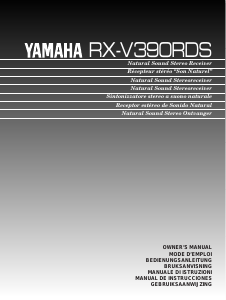 Manual Yamaha RX-V390RDS Receiver