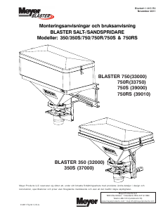 Bruksanvisning Meyer Blaster 350 Spridarvagn