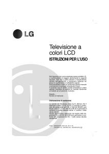 Manuale LG RZ-15LA31 LCD televisore