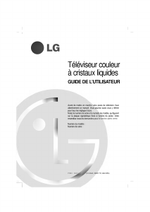 Mode d’emploi LG RZ-15LA32 Téléviseur LCD