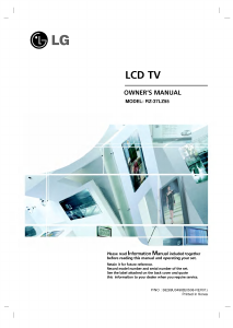 Manual LG RZ-37LZ55 LCD Television