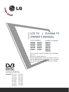 Manual LG 42PC55-ZB Plasma Television