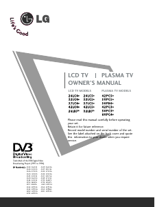 Manual LG 42PC56-ZD Plasma Television