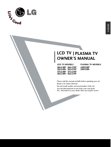 Handleiding LG 42PC5R1 Plasma televisie