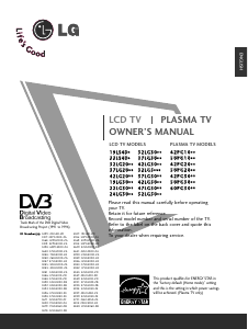 Manual LG 42PG2000 Plasma Television