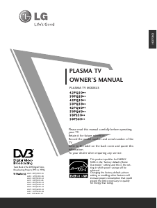 Manual LG 42PQ3000 Plasma Television