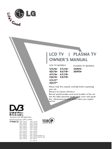 Handleiding LG 50PF95 Plasma televisie