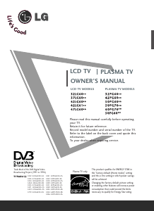 Handleiding LG 50PG4000-ZA Plasma televisie