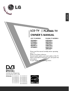 Handleiding LG 50PG6000-ZA Plasma televisie