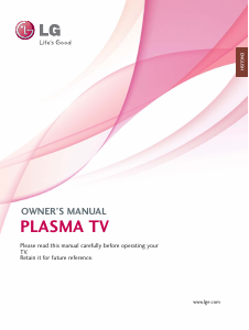 Handleiding LG 50PJ350 Plasma televisie